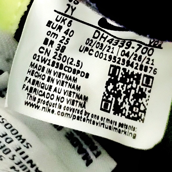 NIKE AIR FORCE 1 CRATER GS RUNNING SHOES. Sz: 7Y WOMENS Sz: 8.5 MENS Sz: 7 - Picture 3 of 15